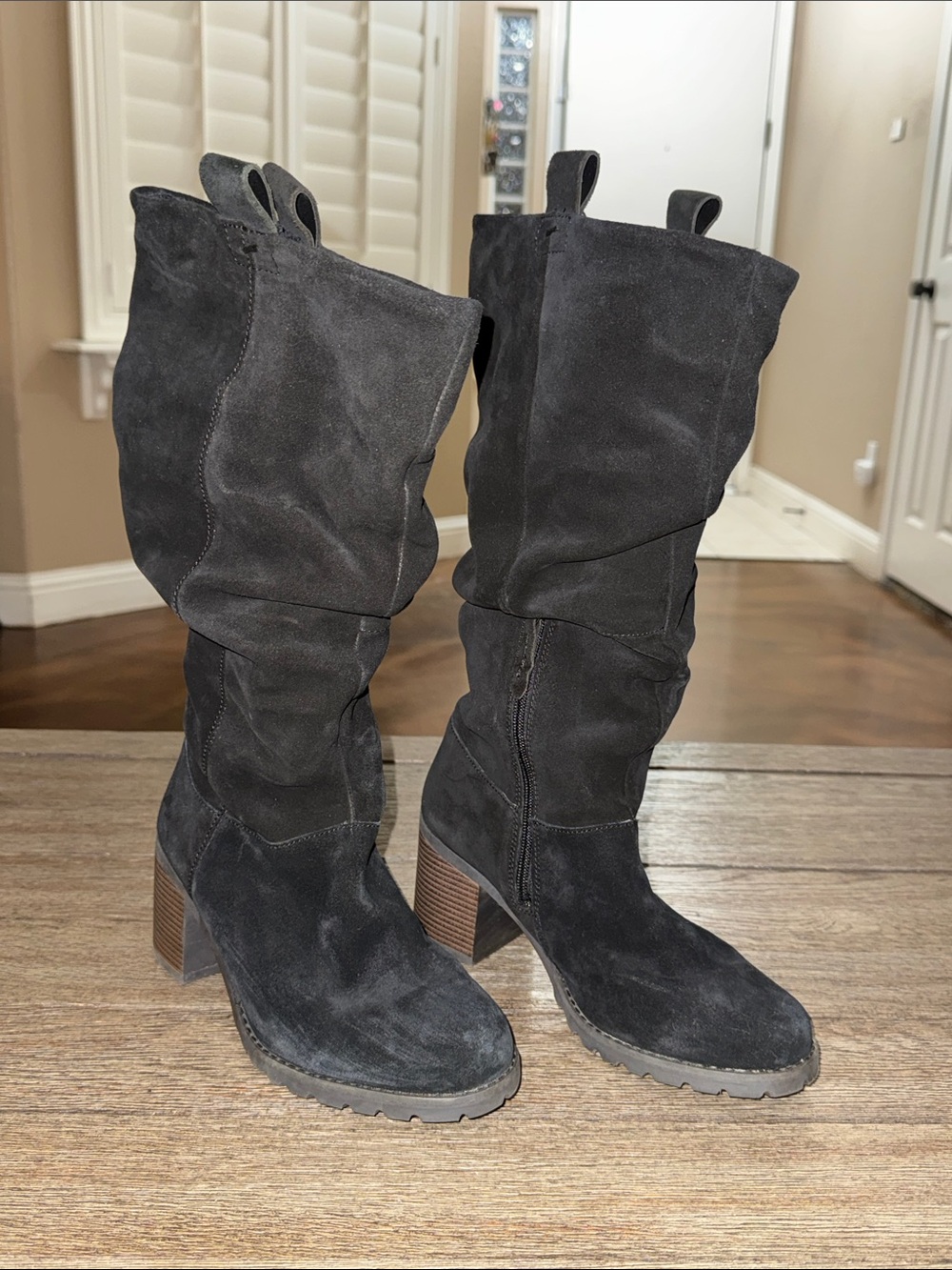 Clarks Clarkwell Rise Tall Boot Black Suede